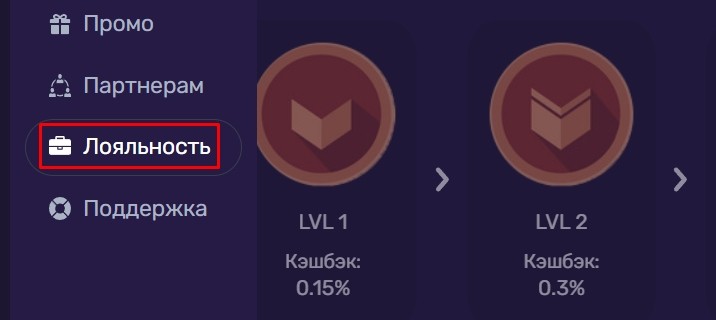 Статус в программе лояльности